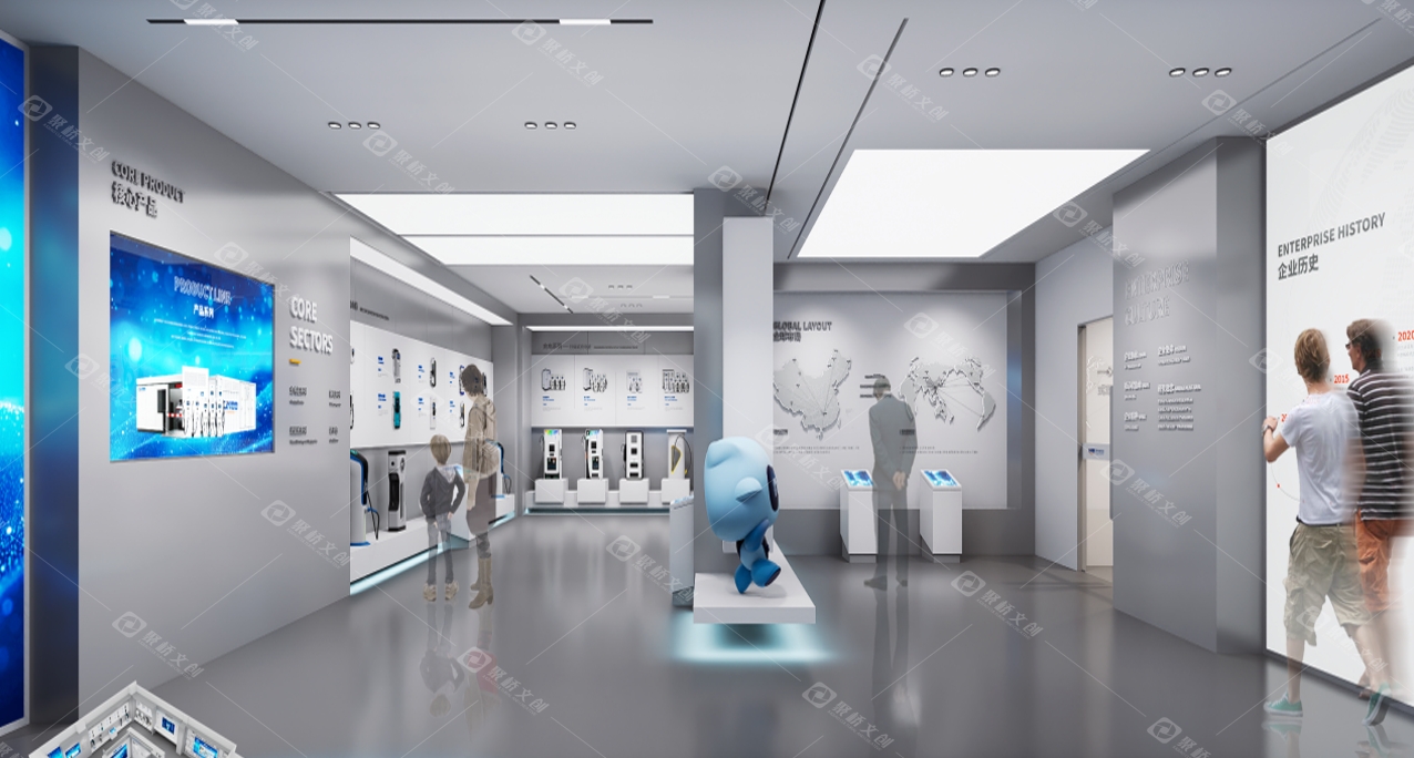 新能源企業展廳設計